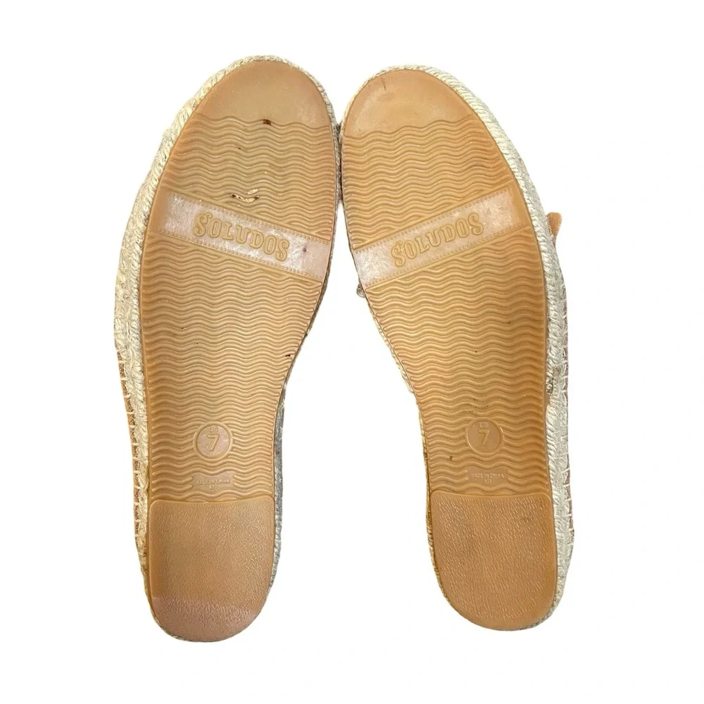 Soludos Fringe Smoking Slipper Espadrille Flats Size 7
